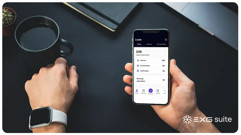Cita de negocio agendada vía app EXGsuite