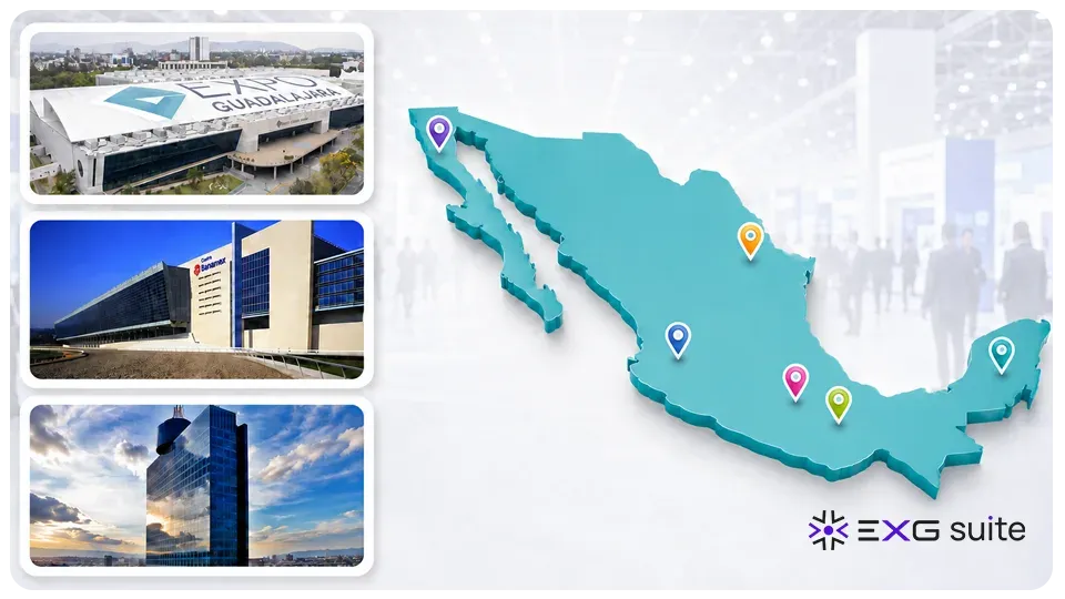 Mapa de venues destacados en México